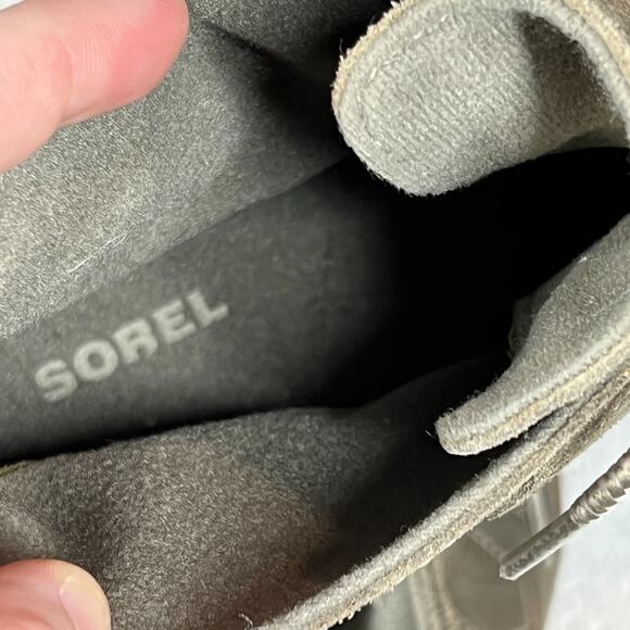 Sorel Toronto Boots Womens 10 Gray Suede Lace Up Wedge Ankle Booties - Picture 8 of 10